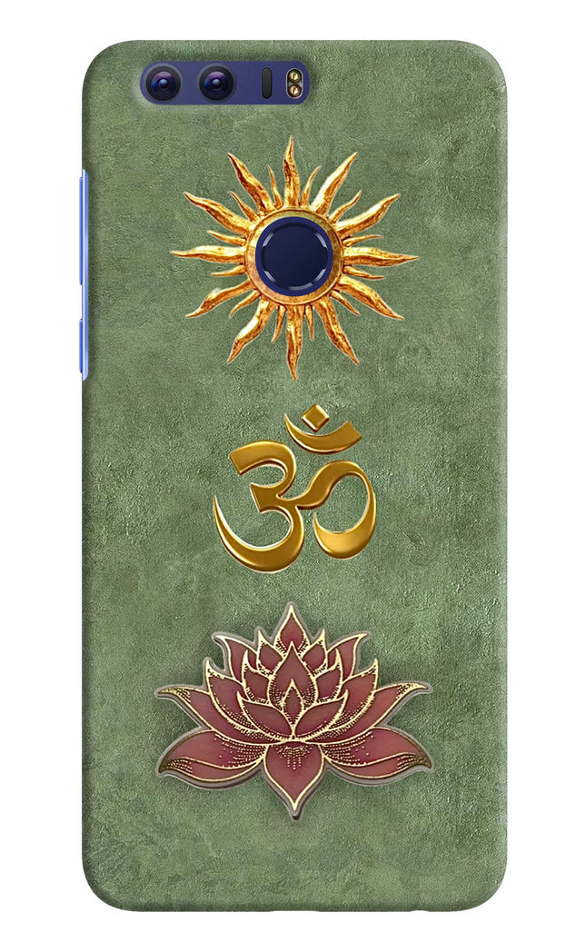 Om & Lotus Honor 8 Back Cover
