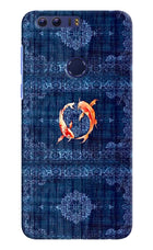 Koi Blue Honor 8 Hard Case Back Cover by Casekaro