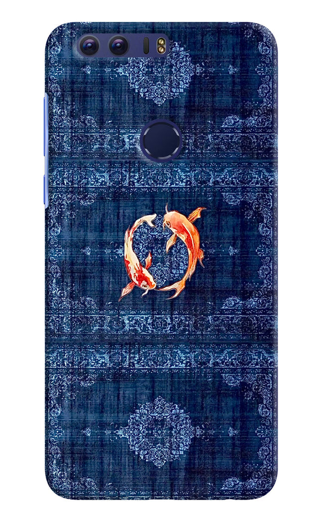 Koi Blue Honor 8 Hard Case Back Cover by Casekaro