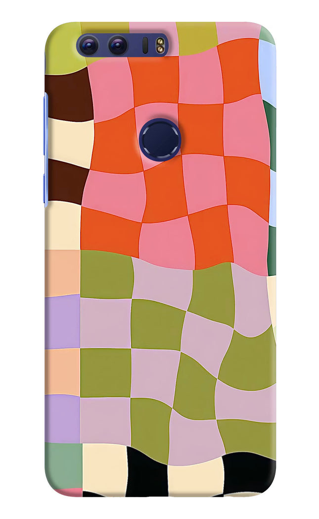 Wavy Grid Honor 8 Hard Case Back Cover by Casekaro