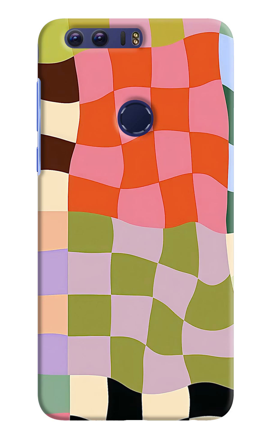 Wavy Grid Honor 8 Back Cover, Hard case