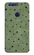 Green Stars Honor 8 Hard Case Back Cover by Casekaro