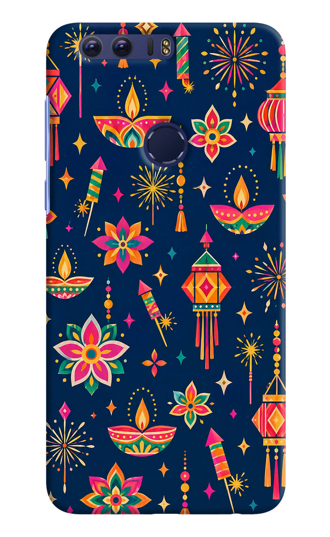 Festive Pop Honor 8 Hard Case Back Cover by Casekaro