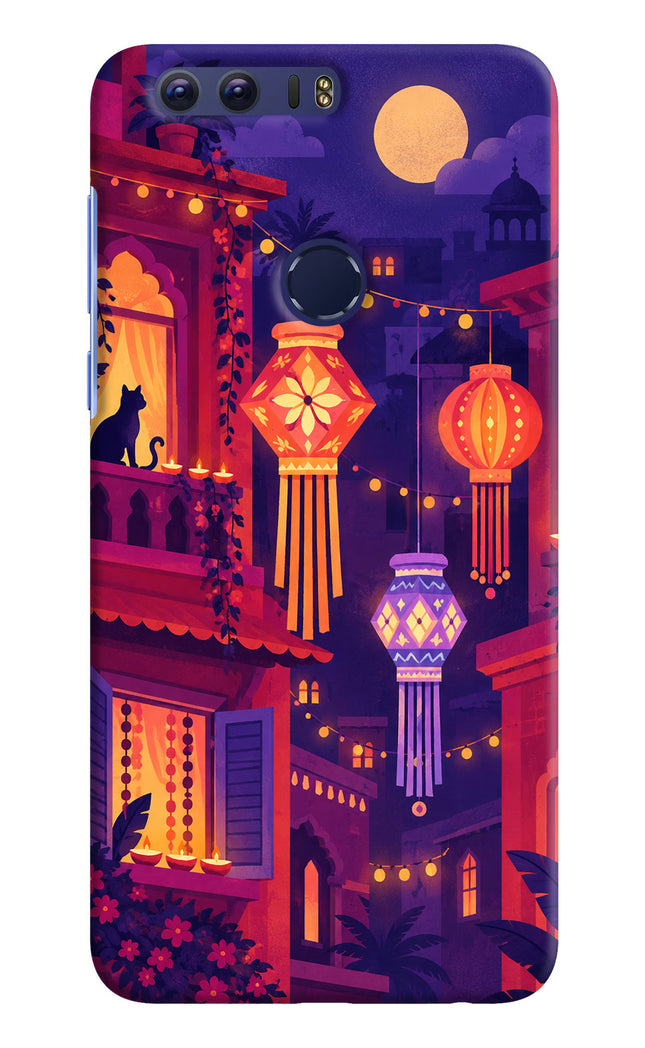 Lantern Lane Honor 8 Hard Case Back Cover by Casekaro