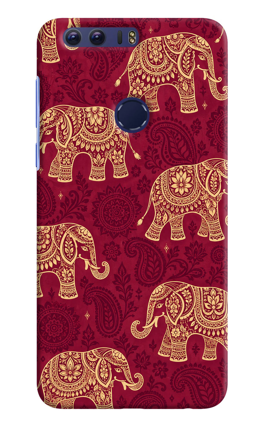 Maroon Elephant Honor 8 Back Cover, Hard case