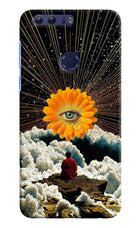 Cosmic Flower Honor 8 Hard Case Back Cover by Casekaro