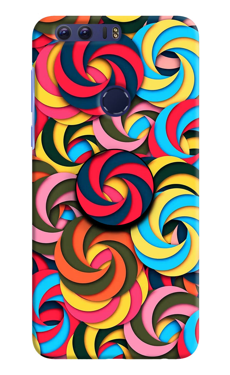 Spiral Pattern Honor 8 Pop Case, Hard case