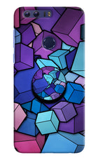 Cubic Abstract Honor 8 Pop Case by Casekaro