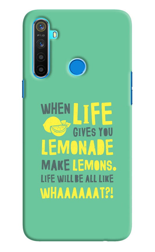 Quote Realme 5/5i/5s Hard Case Back Cover by Casekaro