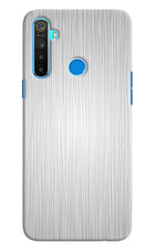 Wooden Grey Texture Realme 5/5i/5s Hard Case Back Cover by Casekaro