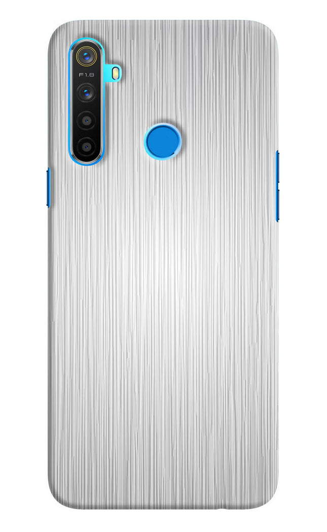 Wooden Grey Texture Realme 5/5i/5s Hard Case Back Cover by Casekaro