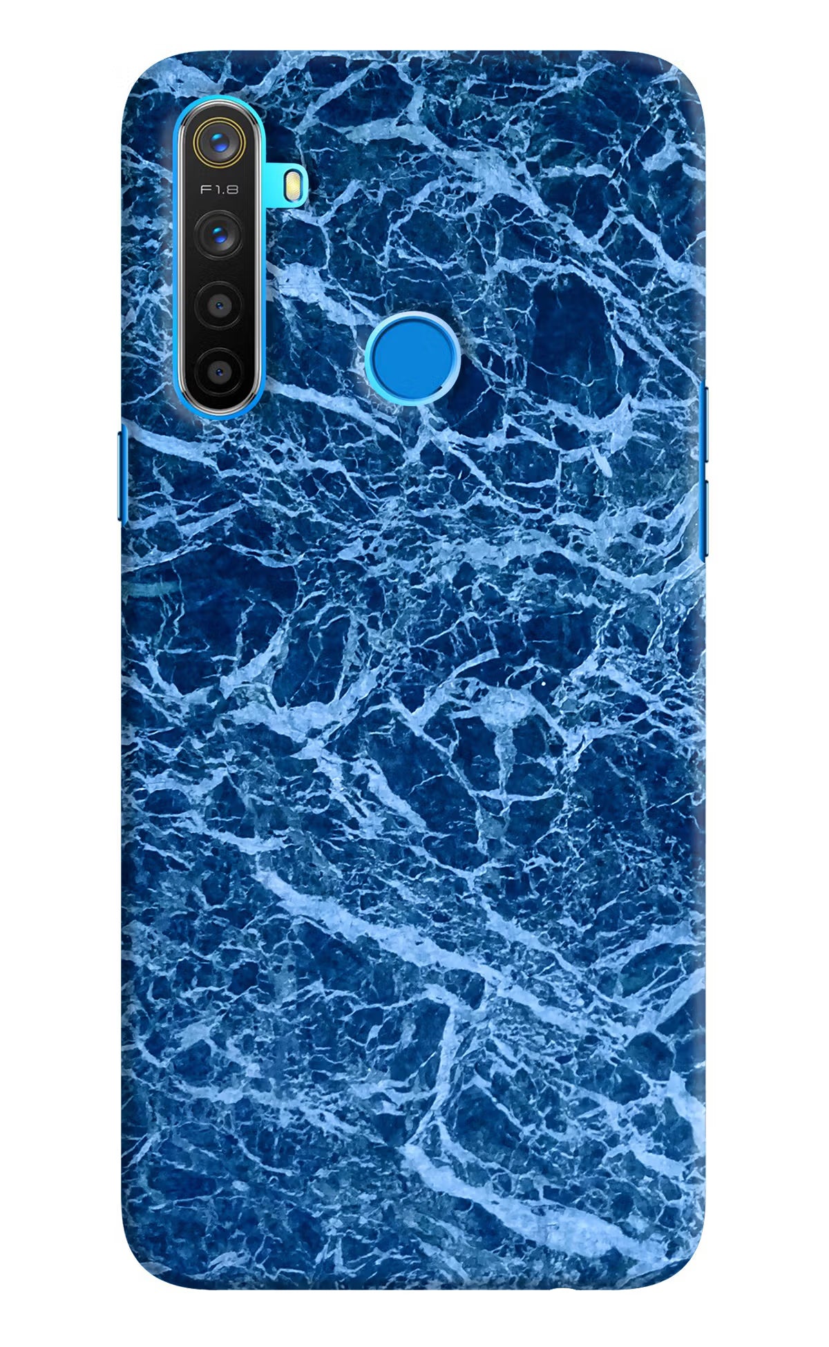 Blue Marble Realme 5/5i/5s Hard Case Back Cover by Casekaro