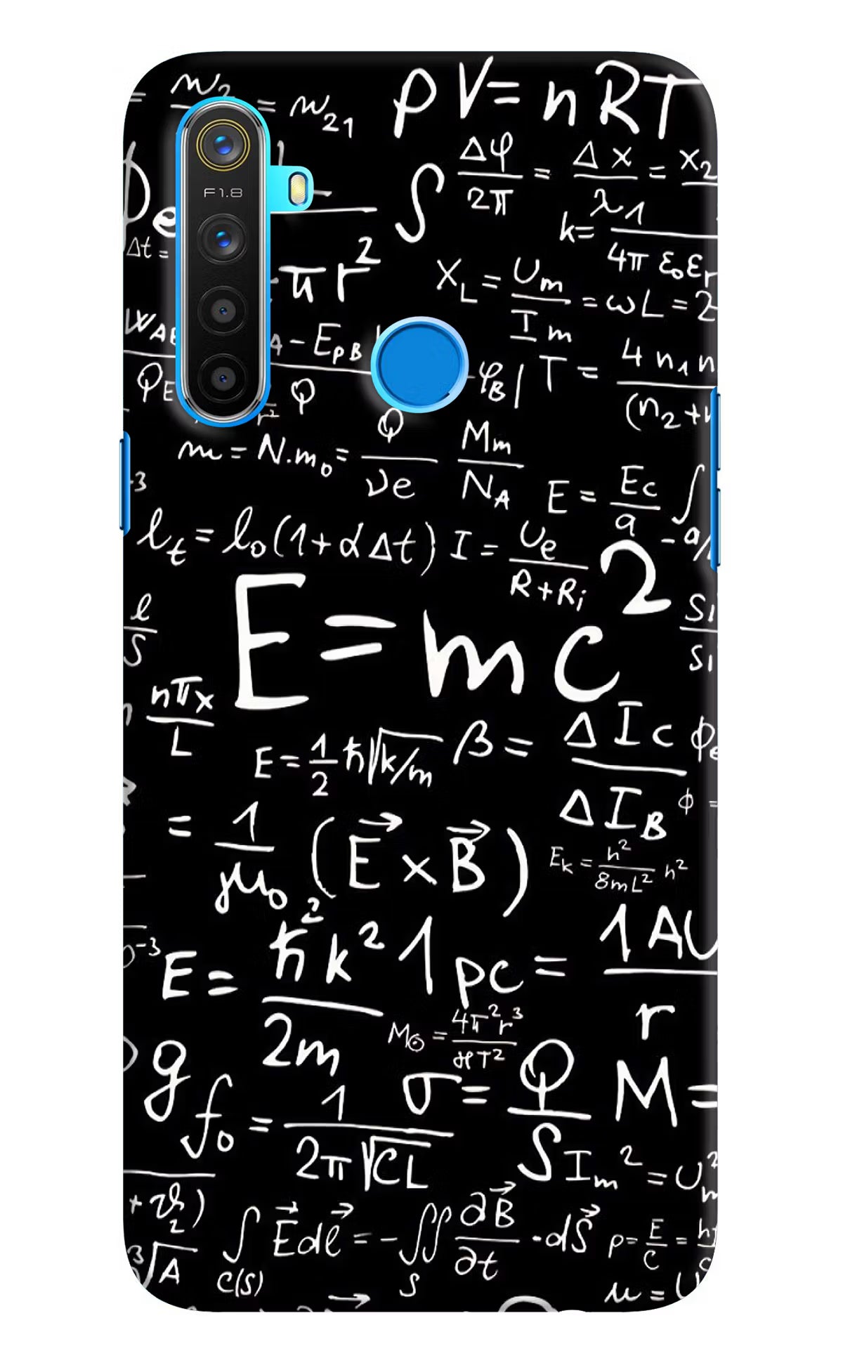 Physics Formula Realme 5/5i/5s Hard Case Back Cover by Casekaro