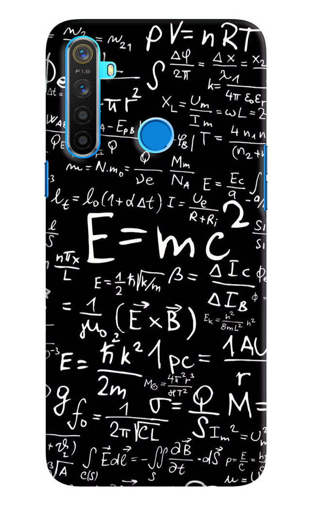 Physics Formula Realme 5/5i/5s Hard Case Back Cover by Casekaro