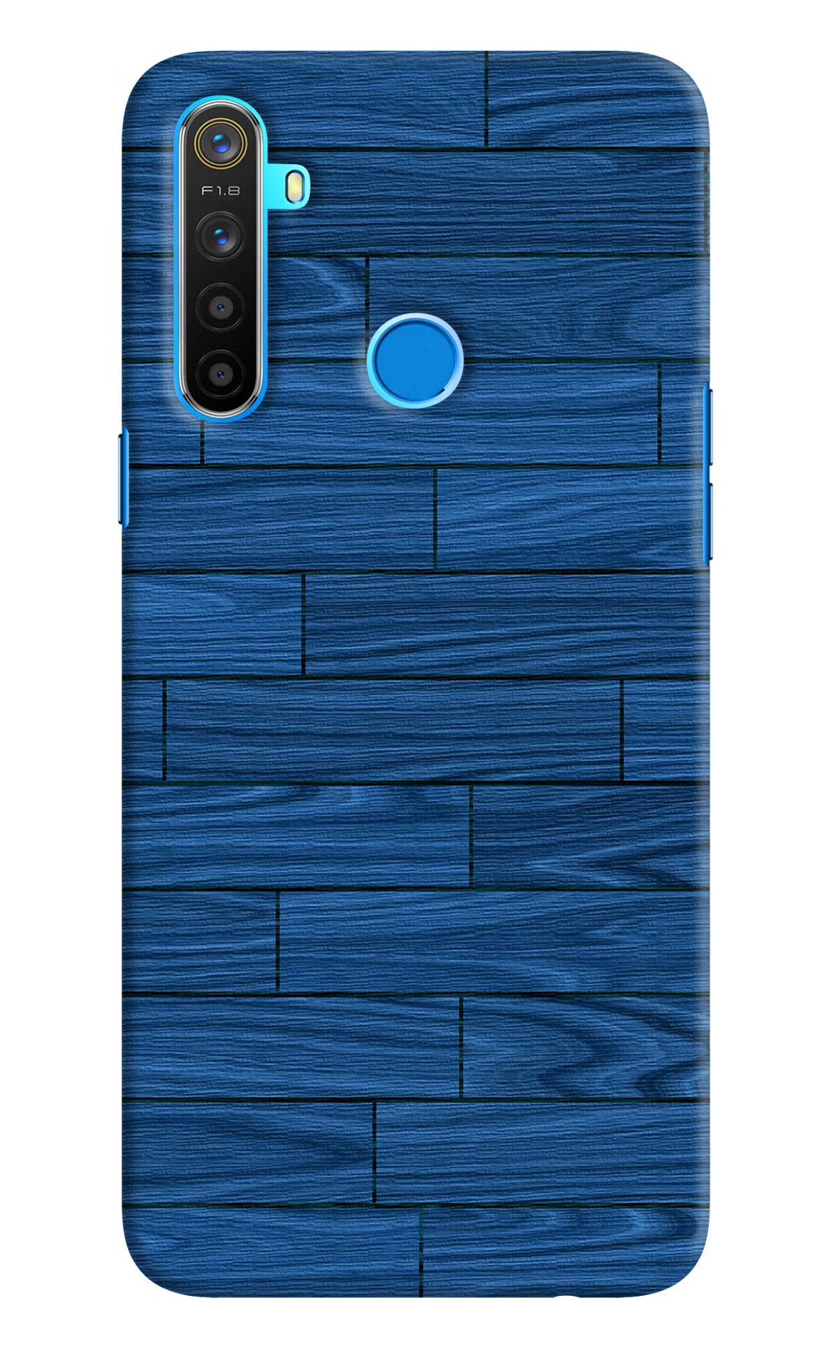 Wooden Texture Realme 5/5i/5s Hard Case Back Cover by Casekaro