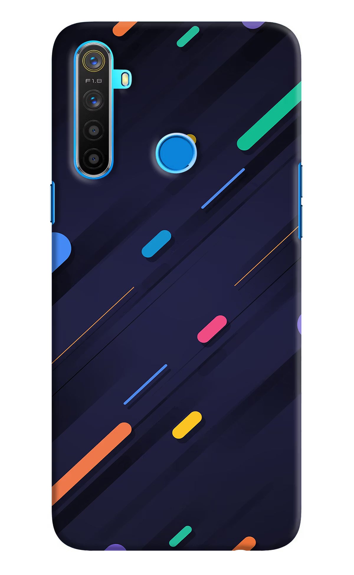 Abstract Design Realme 5/5i/5s Hard Case Back Cover by Casekaro
