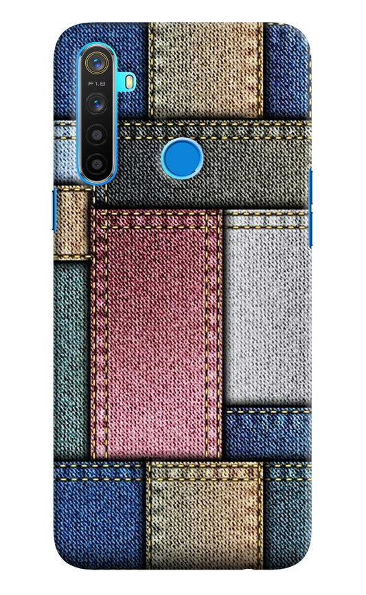 Multicolor Jeans Realme 5/5i/5s Hard Case Back Cover by Casekaro