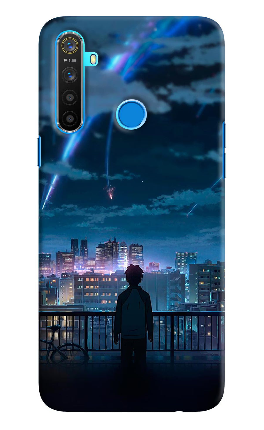 Anime Realme 5/5i/5s Back Cover, Hard case