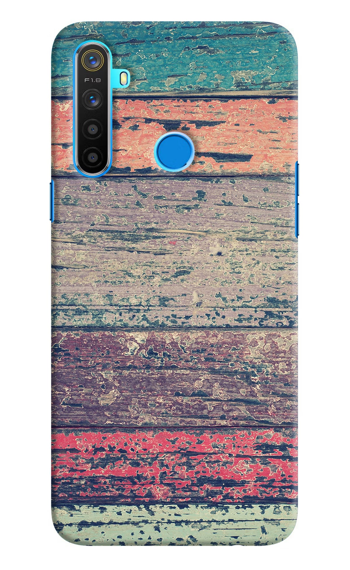 Colourful Wall Realme 5/5i/5s Hard Case Back Cover by Casekaro