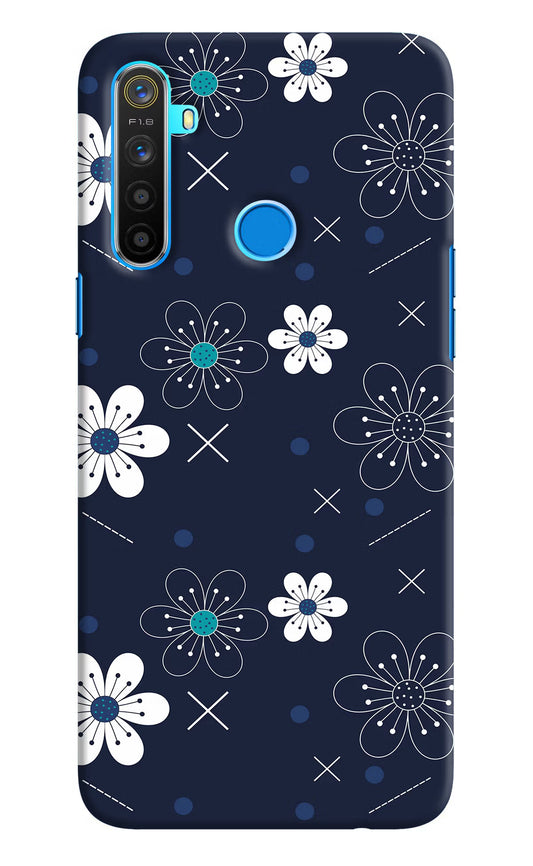 Flowers Realme 5/5i/5s Hard Case Back Cover by Casekaro