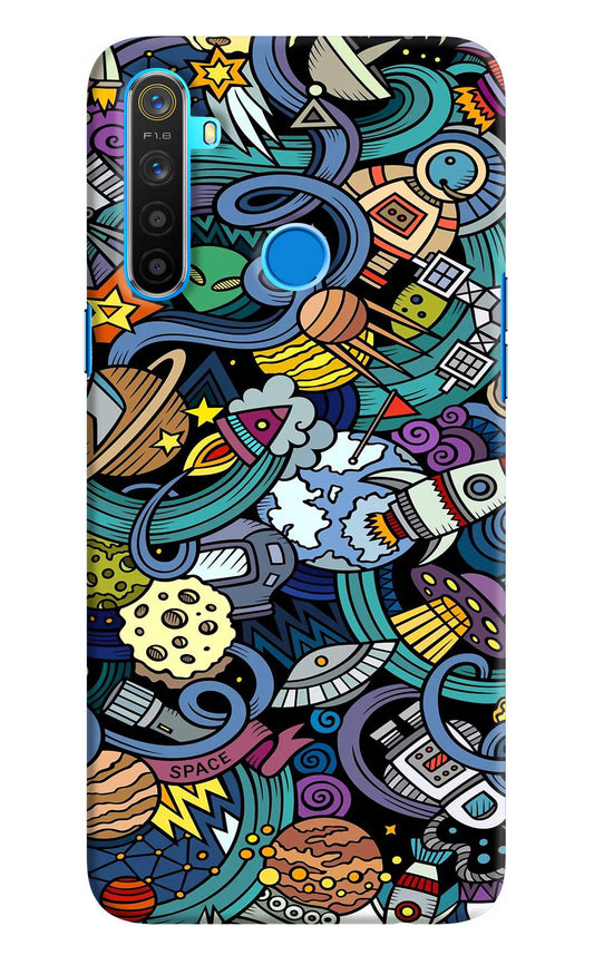 Space Abstract Realme 5/5i/5s Hard Case Back Cover by Casekaro