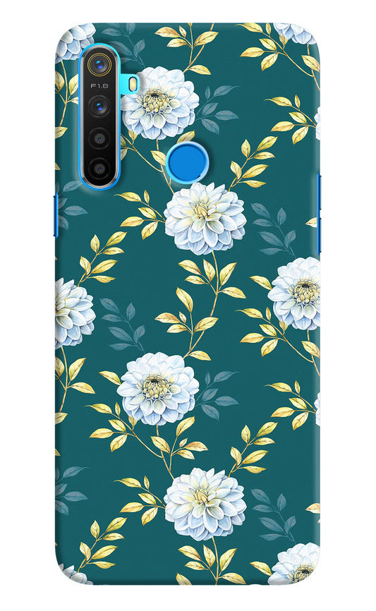 Flowers Realme 5/5i/5s Hard Case Back Cover by Casekaro