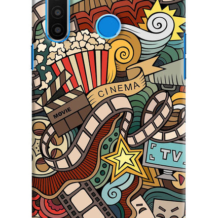 Cinema Abstract Realme 5/5i/5s Hard Case Back Cover by Casekaro