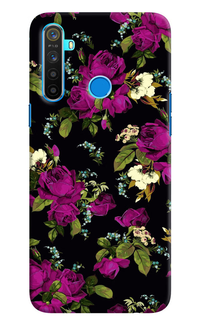 Flowers Realme 5/5i/5s Hard Case Back Cover by Casekaro