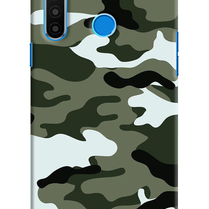 Camouflage Realme 5/5i/5s Hard Case Back Cover by Casekaro