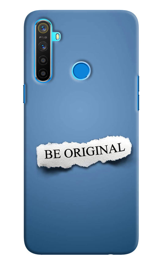 Be Original Realme 5/5i/5s Hard Case Back Cover by Casekaro