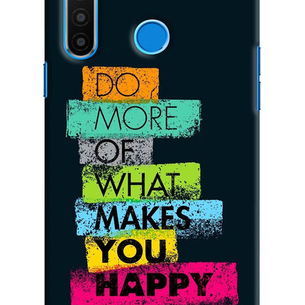 Do More Of What Makes You Happy Realme 5/5i/5s Hard Case Back Cover by Casekaro