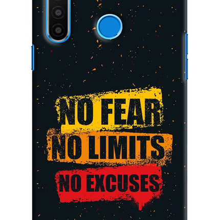 No Fear No Limits No Excuse Realme 5/5i/5s Hard Case Back Cover by Casekaro