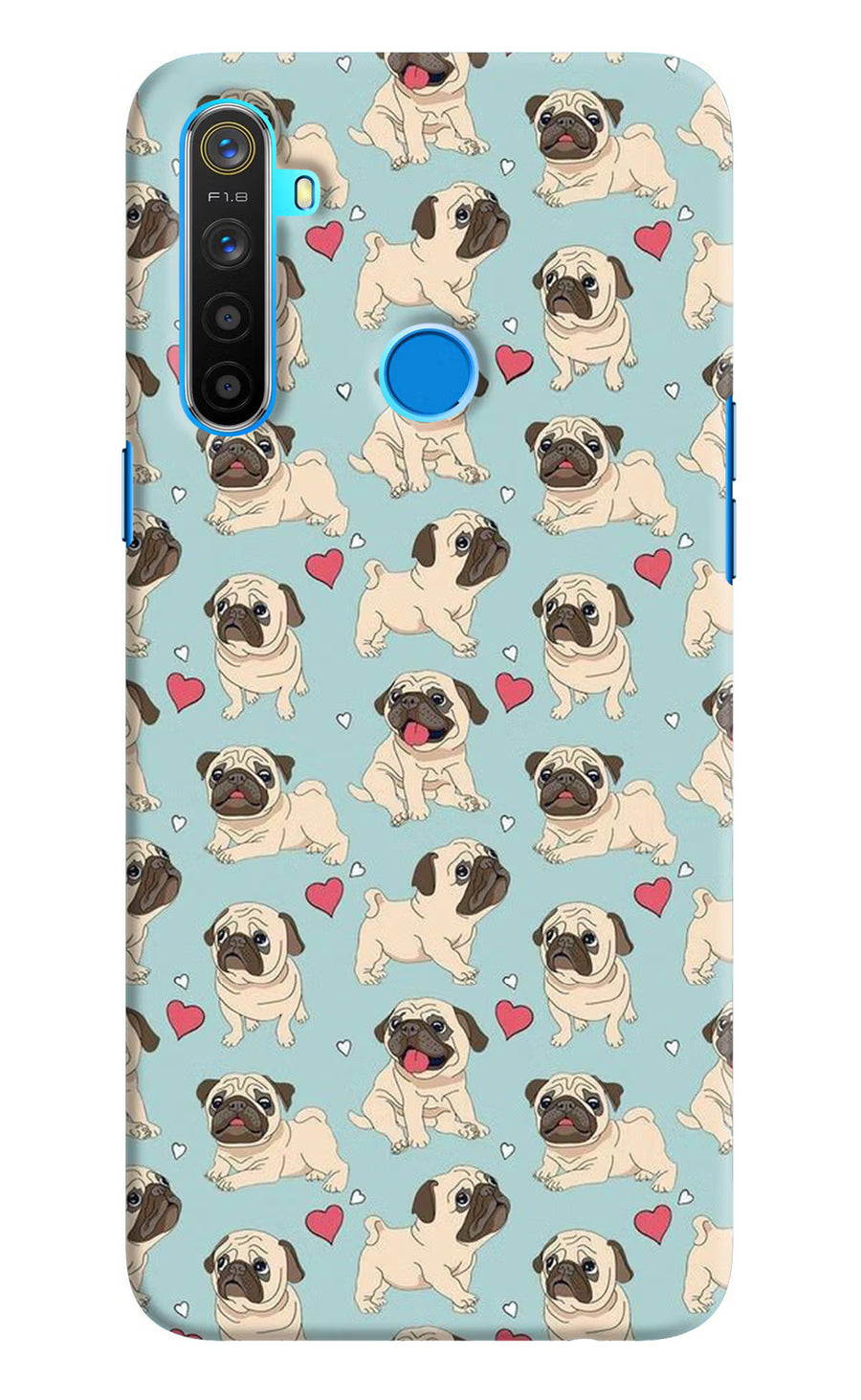 Pug Dog Realme 5/5i/5s Back Cover, Hard case