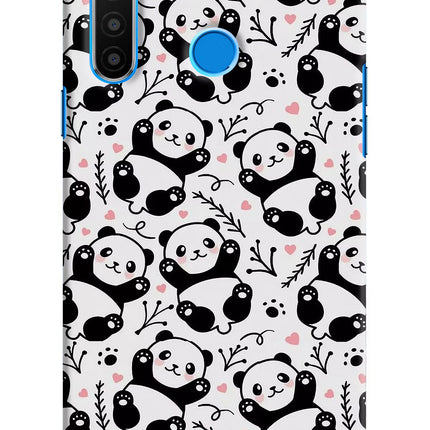 Cute Panda Realme 5/5i/5s Hard Case Back Cover by Casekaro