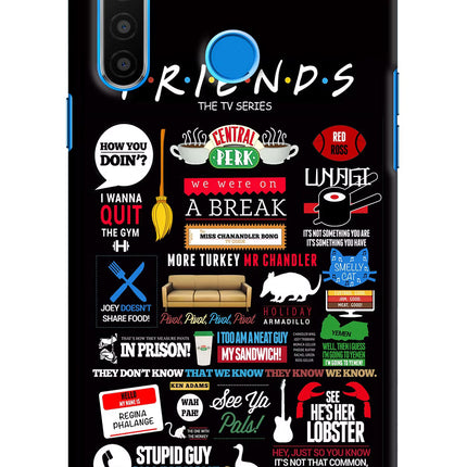 FRIENDS Realme 5/5i/5s Hard Case Back Cover by Casekaro