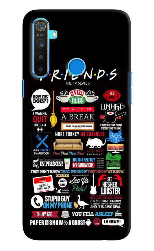FRIENDS Realme 5/5i/5s Hard Case Back Cover by Casekaro