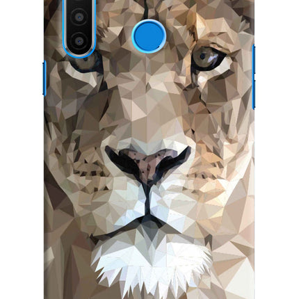 Lion Art Realme 5/5i/5s Hard Case Back Cover by Casekaro