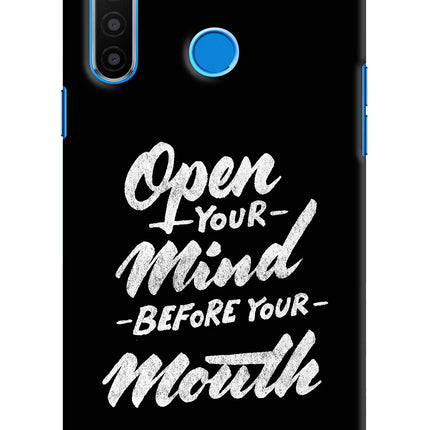 Open Your Mind Before Your Mouth Realme 5/5i/5s Hard Case Back Cover by Casekaro