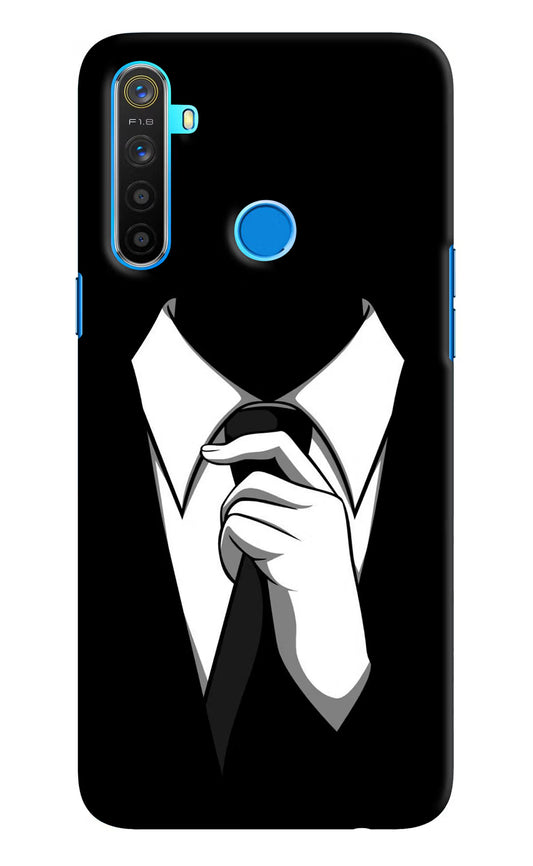 Black Tie Realme 5/5i/5s Hard Case Back Cover by Casekaro