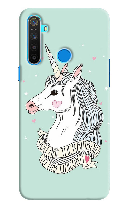 Unicorn Wallpaper Realme 5/5i/5s Hard Case Back Cover by Casekaro