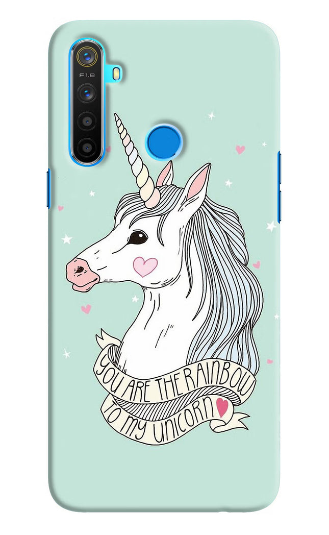 Unicorn Wallpaper Realme 5/5i/5s Hard Case Back Cover by Casekaro