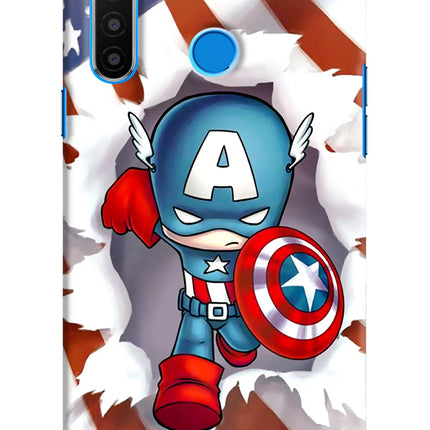 Captain America Realme 5/5i/5s Hard Case Back Cover by Casekaro