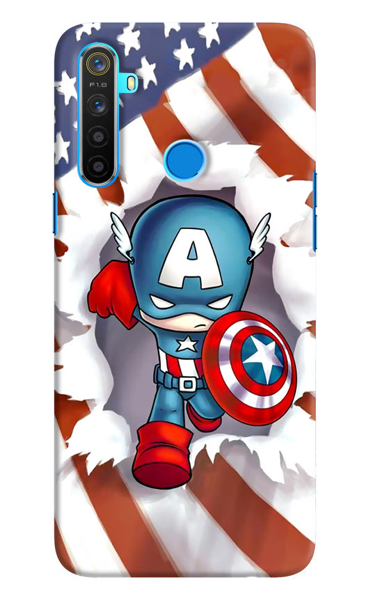 Captain America Realme 5/5i/5s Hard Case Back Cover by Casekaro