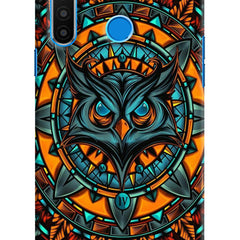 Angry Owl Art Realme 5/5i/5s Hard Case Back Cover by Casekaro