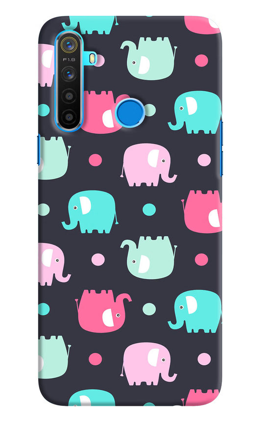 Elephants Realme 5/5i/5s Hard Case Back Cover by Casekaro
