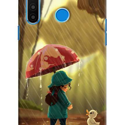 Rainy Day Realme 5/5i/5s Hard Case Back Cover by Casekaro