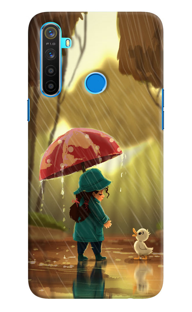 Rainy Day Realme 5/5i/5s Hard Case Back Cover by Casekaro