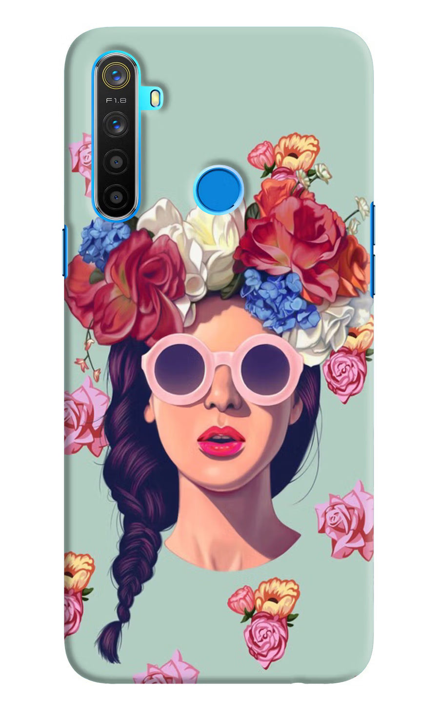 Pretty Girl Realme 5/5i/5s Back Cover, Hard case