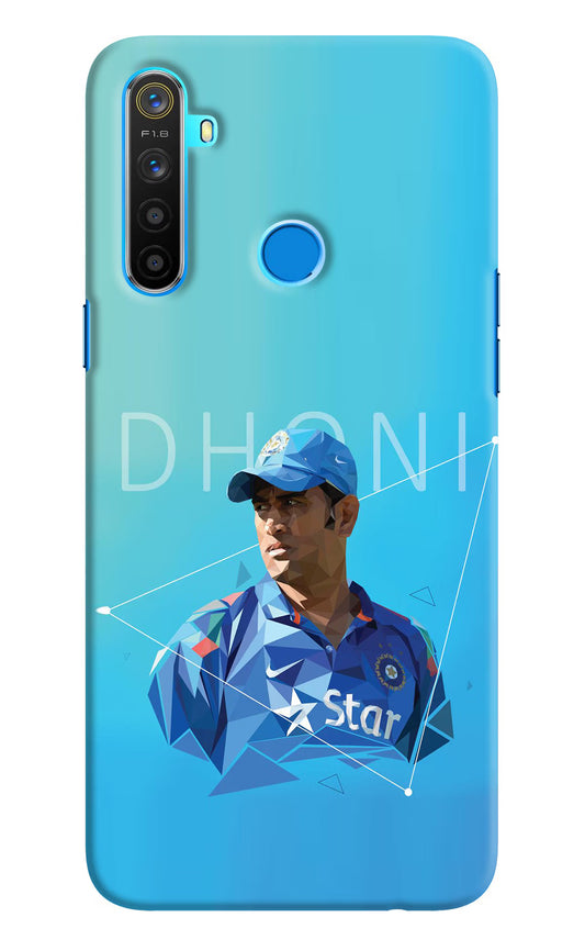 Dhoni Artwork Realme 5/5i/5s Hard Case Back Cover by Casekaro