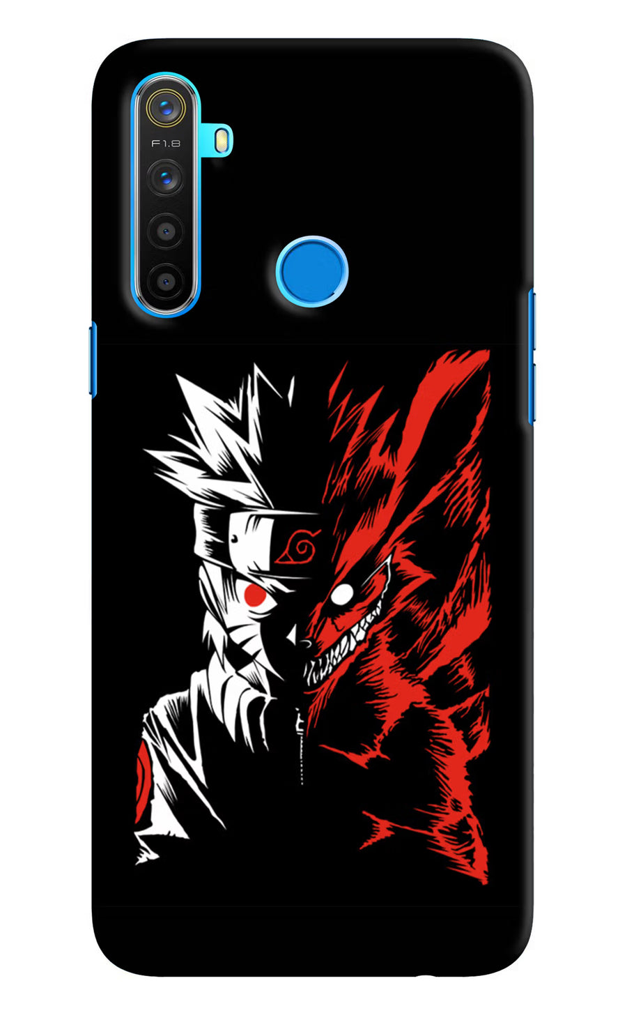 Naruto Two Face Realme 5/5i/5s Back Cover, Hard case